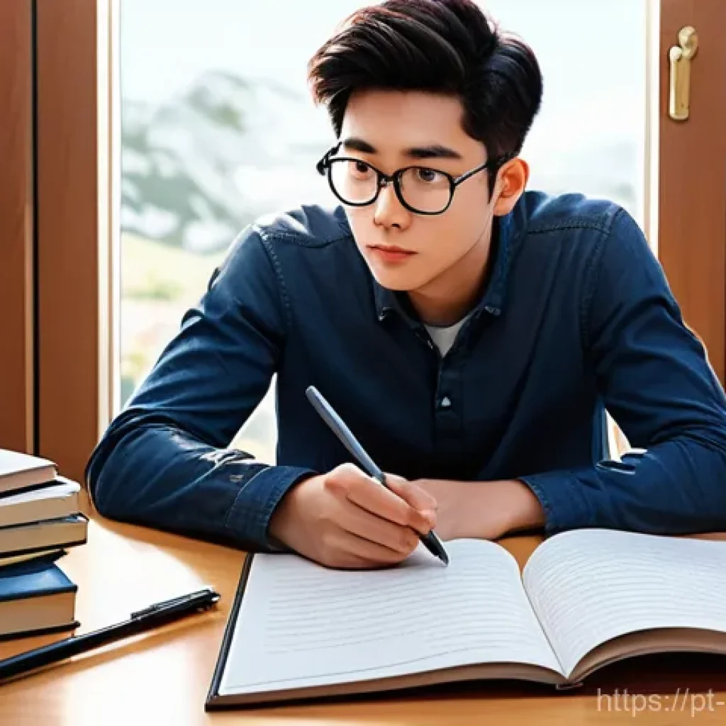 웹툰작가 초보자를 위한 조언 - **Prompt 1: The Soul of a Character**
    "A talented young webtoon artist, with a thoughtful and fo...