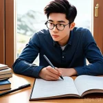 웹툰작가 초보자를 위한 조언 - **Prompt 1: The Soul of a Character**
    "A talented young webtoon artist, with a thoughtful and fo...